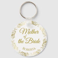 Mother of the Bride Wedding Keychain Gift