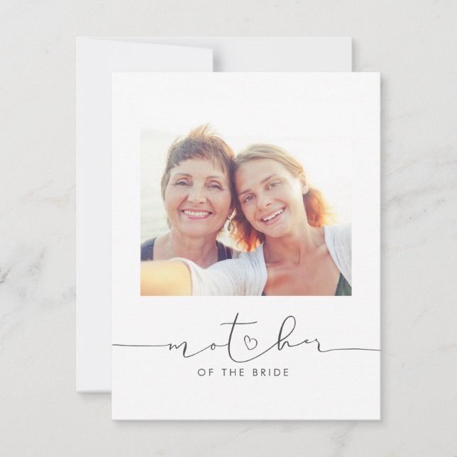 Mother of the Bride Wedding Morning Message Photo (Front)