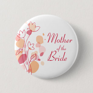 Mother of the Bride wedding pin / button