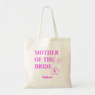 Mother Of The Bride Wedding Pink Purple Floral Tote Bag