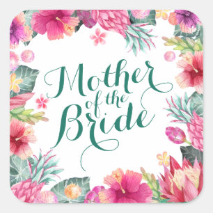 Mother of the Bride Wedding Sticker Seal