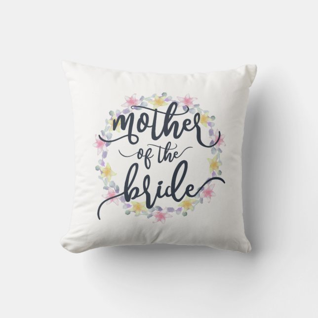 Mother of the Bride Wedding | Throw Pillow (Front)