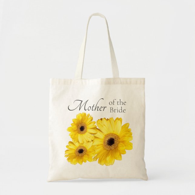 Mother Of The Bride Yellow Gerber Daisies Tote Bag (Front)