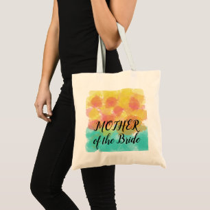 Mother of the Bride Yellow Pink Blue Watercolor Tote Bag