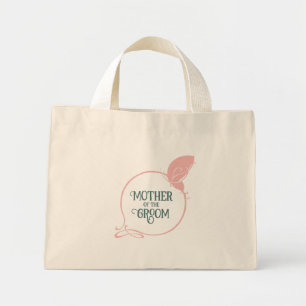Mother of the Groom Art Nouveau Pink Butterfly Mini Tote Bag