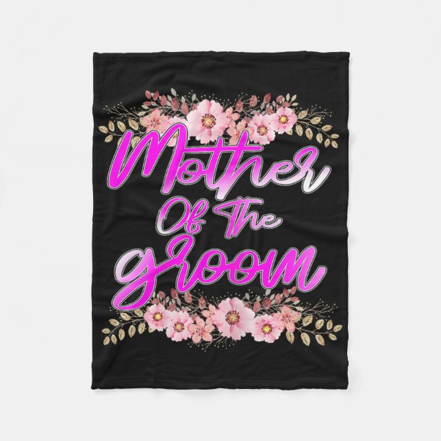 Mother Of The Groom Bachelorette Wedding Party Bri Fleece Blanket (Front)