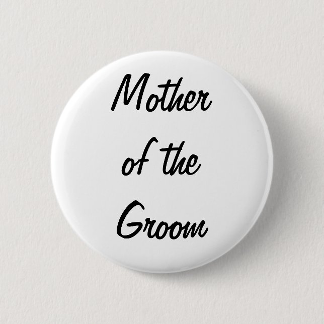 Mother of the Groom Badge (Front)