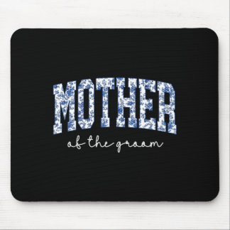 Mother of The Groom Blue Floral Toile Matching Mouse Mat
