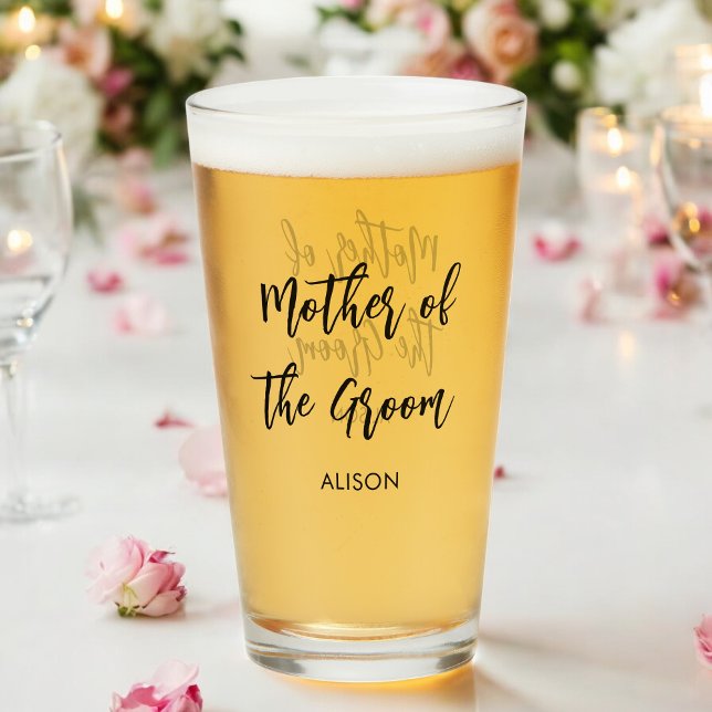 Mother of the Groom Bridesmaid Wedding Glass (Creator Uploaded)