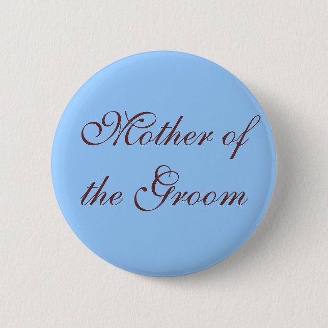 Mother of the Groom  button (Front)
