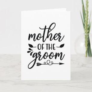 Mother of the groom card