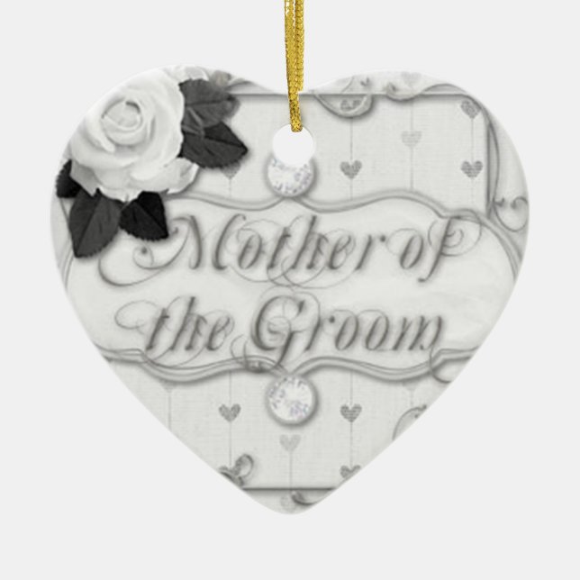 mother of the groom ceramic tree decoration (Front)