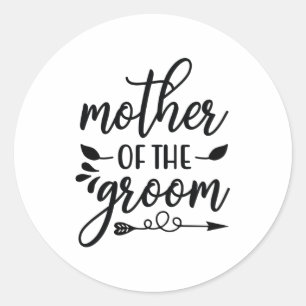 Mother of the groom classic round sticker