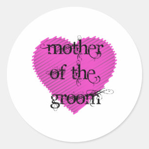 Mother of the Groom Classic Round Sticker