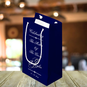 Mother Of The Groom Custom Celebration Script Chic Small Gift Bag