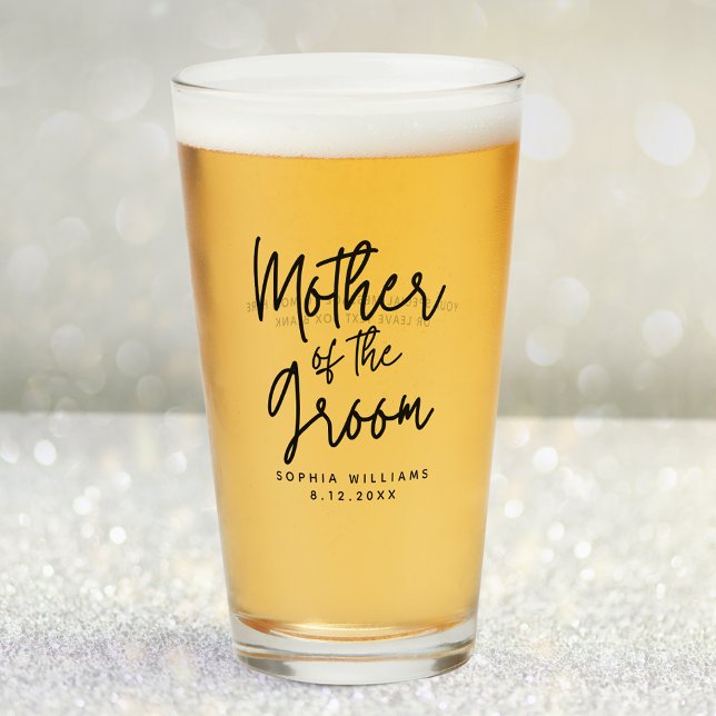 Mother of the Groom Custom Wedding Glass (Creator Uploaded)