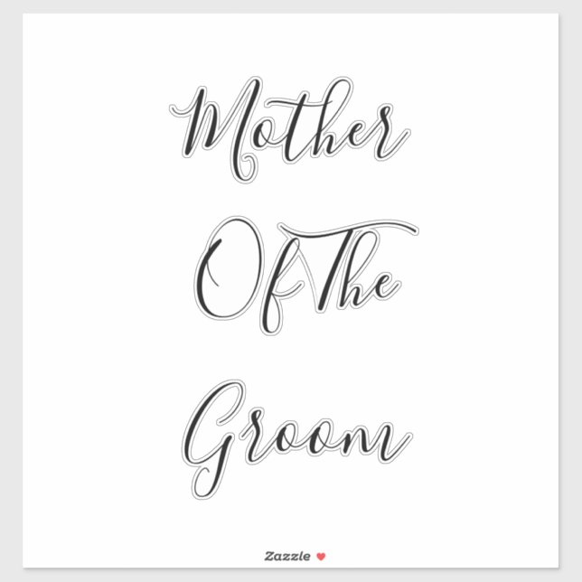 Mother Of The Groom Elegant Classy Decor 2023 (Sheet)