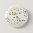Mother of the Groom Elegant Gold Filigree Wedding