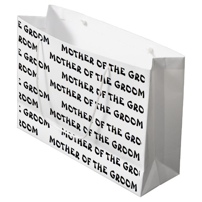 "Mother of the Groom" Gift Bag (Front Angled)