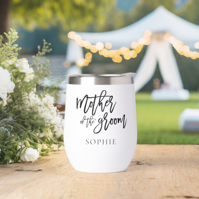 Mother of The Groom Gift Name Black Calligraphy  (Wedding)