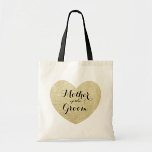 Mother of the Groom Golden heart Tote Bag
