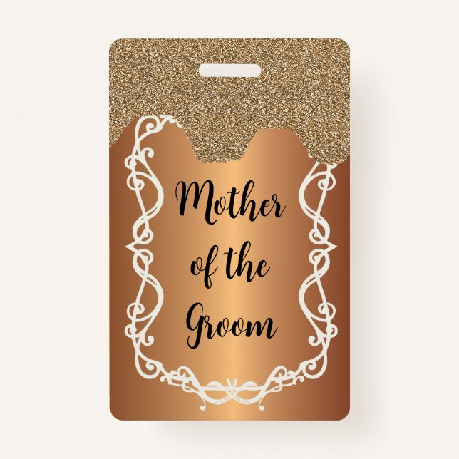 Mother of the Groom Hen Night badge lanyard ID Badge (Front)