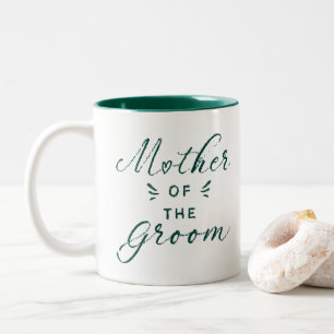 Mother of the Groom Hunter Green Two-Tone Coffee Mug