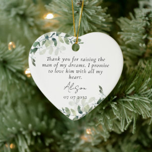 Mother of the Groom Keepsake   Ceramic Tree Decoration