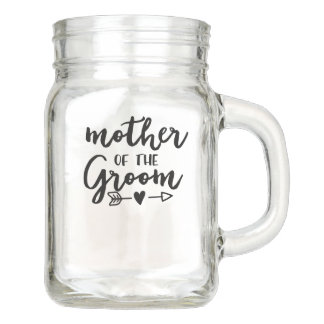 Mother of the Groom Mason Jar Cup