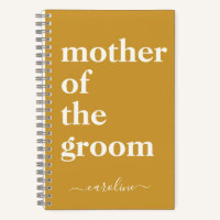 Mother of the Groom Minimalist Modern Name Yellow