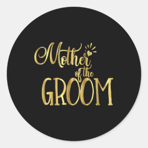 Mother Of The Groom Mog Wedding Party Bride Classic Round Sticker