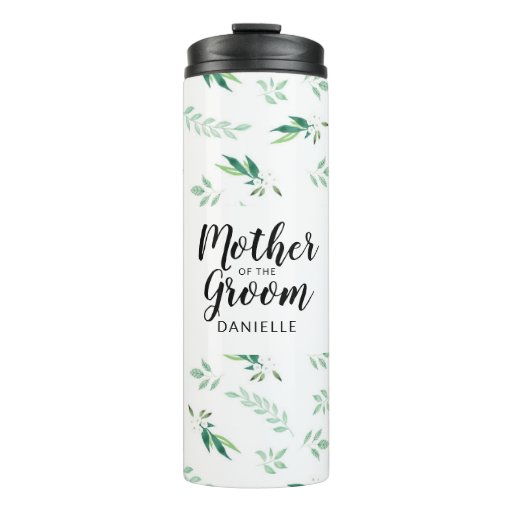 Image of Mother of the Groom Monogram Bridal Wedding Party Thermal Tumbler