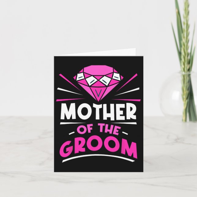 Mother Of The Groom Party Bachelor Sayings Wedding Card (Front)