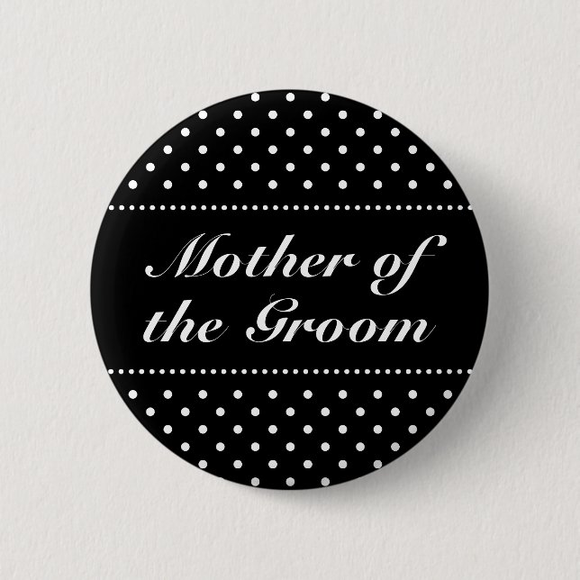 Mother of the groom pinback button (Front)