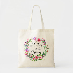 Mother of the groom. Pink floral tropical wedding Tote Bag