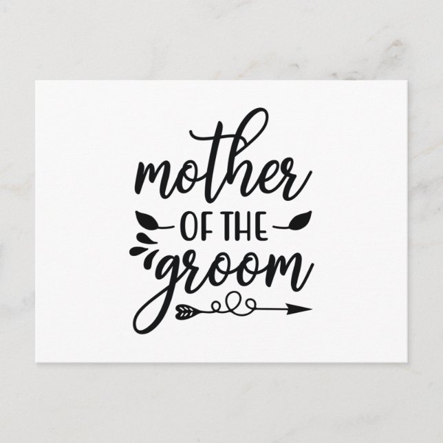 Mother of the groom postcard (Front)