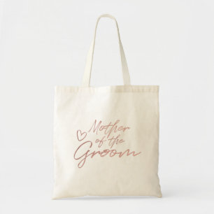 Mother of the Groom - Rose Gold faux foil tote bag