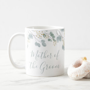 Mother of the Groom Rustic Eucalyptus Coffee Mug