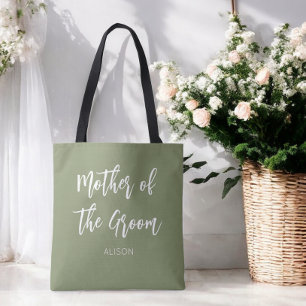 Mother of the Groom Sage Green Tote Bag