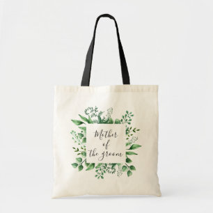 Mother of the groom. Watercolor greenery wedding Tote Bag