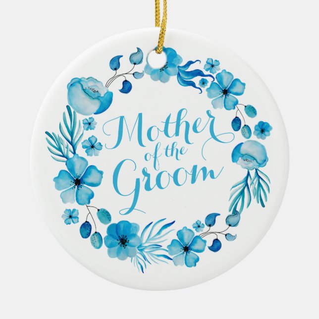 Mother of the Groom Watercolor | Ornament (Front)