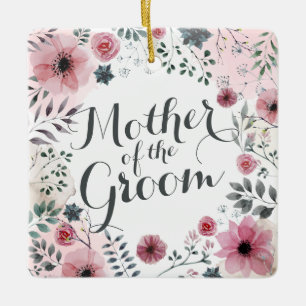 Mother of the Groom Watercolor Ornament