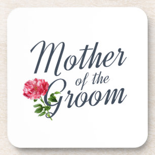 Mother of the Groom Wedding Calligraphy   Coaster