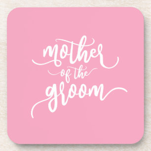 Mother of the Groom Wedding Calligraphy Coaster