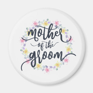 Mother of the Groom Wedding Calligraphy Magnet