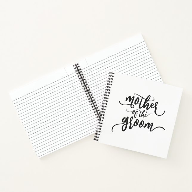 Mother of the Groom Wedding Calligraphy | Notebook (Inside)