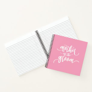 Mother of the Groom Wedding Calligraphy Notebook