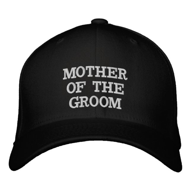 MOTHER OF THE GROOM WEDDING Embroidered Baseball Embroidered Hat (Front)