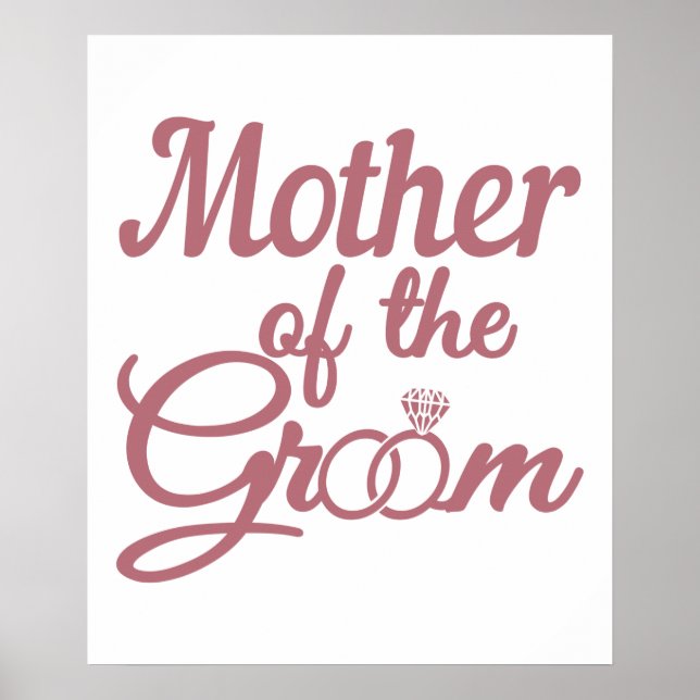 Mother Of The Groom Wedding Family Matching Poster (Front)