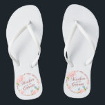 Mother of the Groom Wedding | Flip Flops<br><div class="desc">For further customisation,  please click the "Customise" button and use our design tool to modify this template. If the options are available,  you may change text and image by simply clicking on "Edit/Remove Text or Image Here" and add your own. Designed by Freepik.</div>